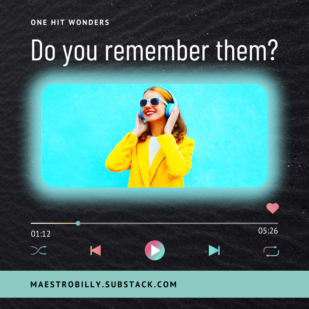 One Hit Wonders. Do you remember them?